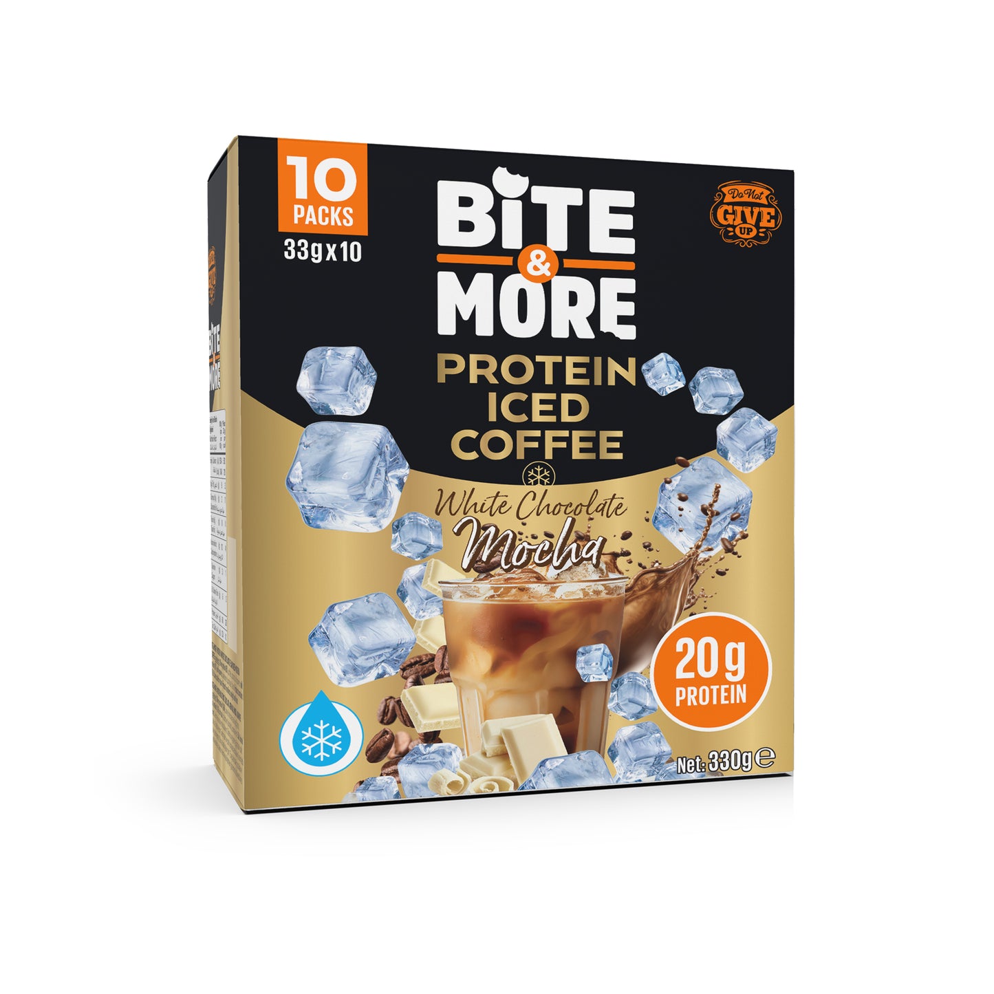 Bite & More Cafea Iced Proteică - Mocha cu Ciocolată Albă