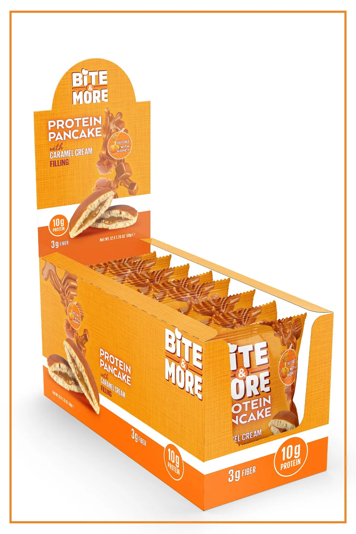Bite & More Clătită Proteică cu Cremă de Caramel