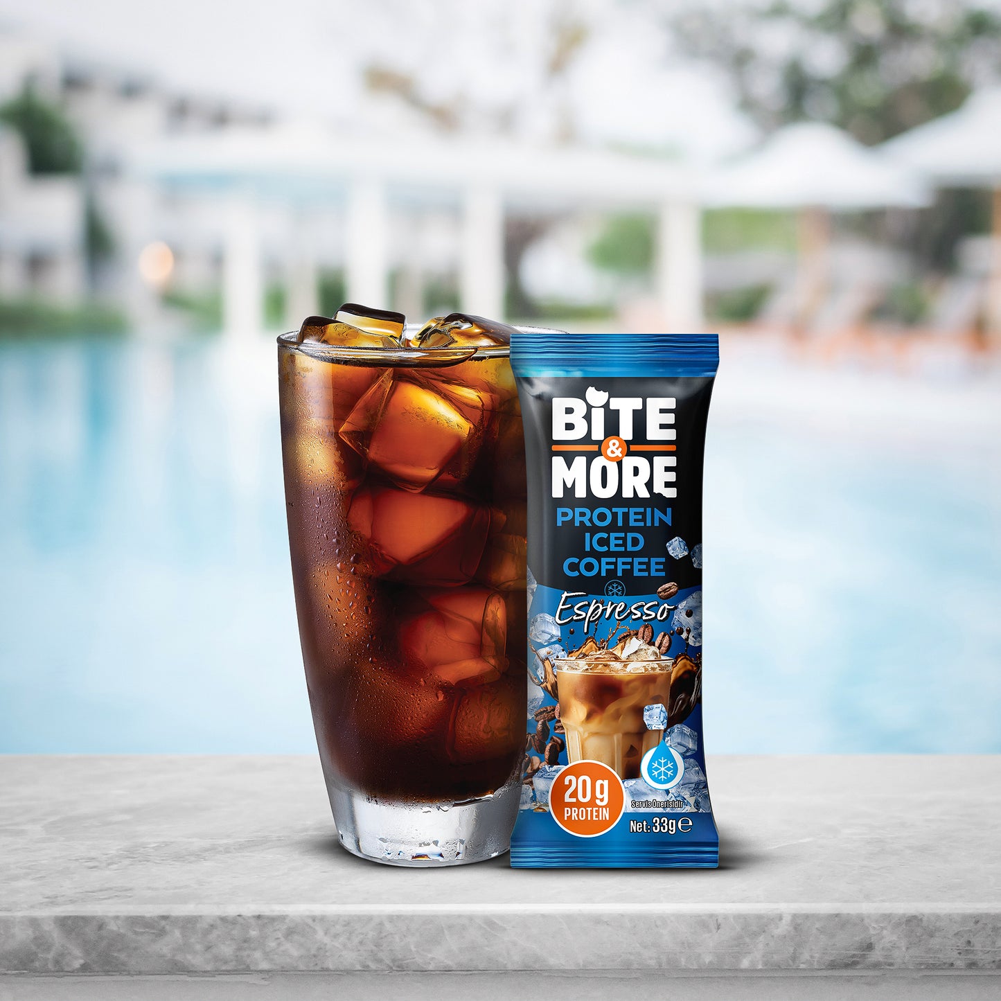 Bite & More Cafea Iced Proteică - Espresso