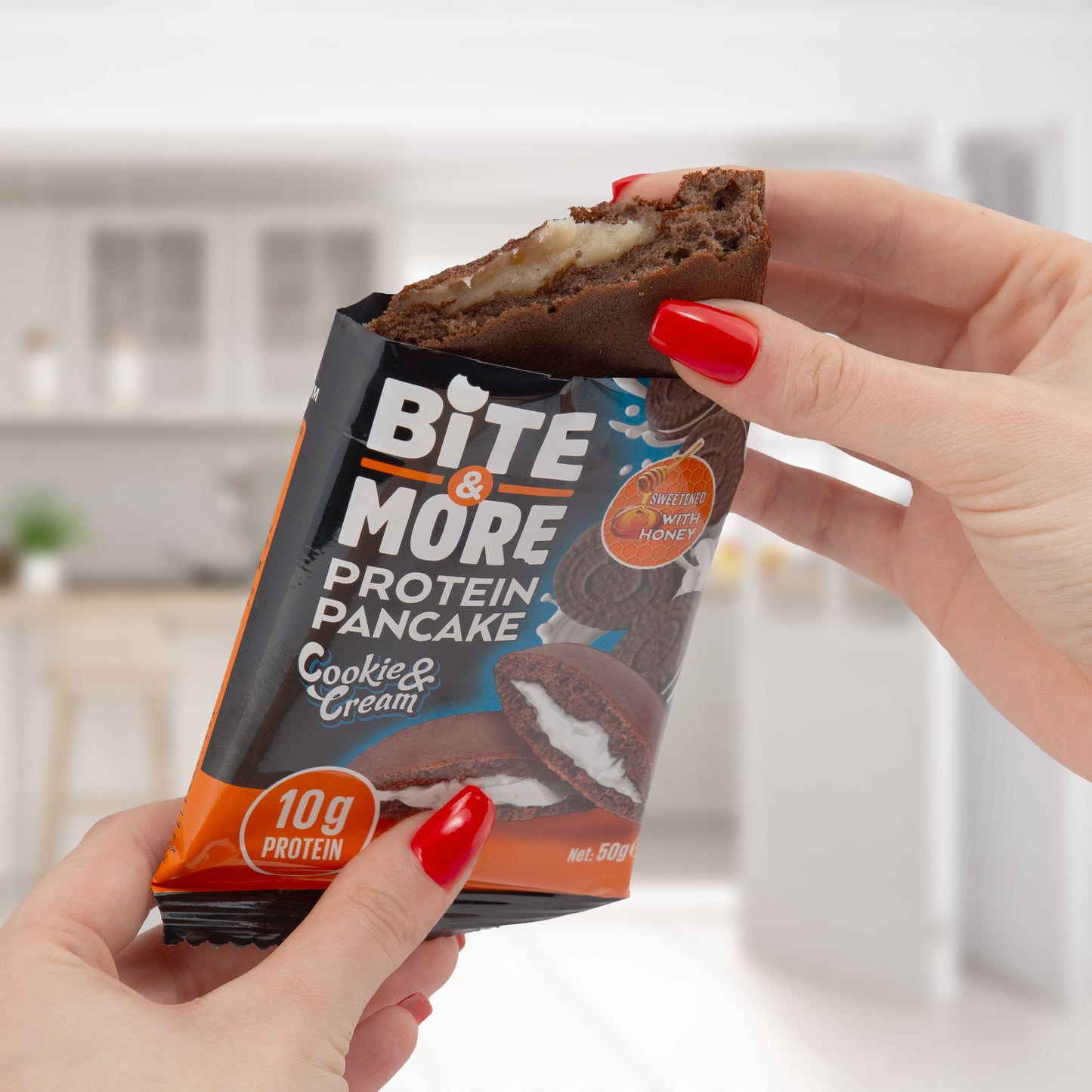 Bite & More Clătită Proteică cu Cookie Cream