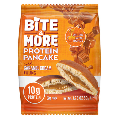 Bite & More Clătită Proteică cu Cremă de Caramel