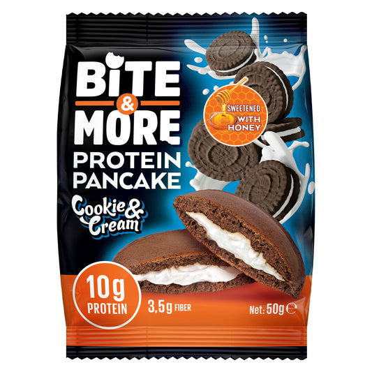 Bite & More Clătită Proteică cu Cookie Cream